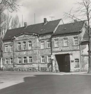 Markranstädt, Wohnhaus : Markranstädt (Kreis Leipziger Land), Wohnhaus, Bahnhofstraße 12, 1869, Straßenansicht