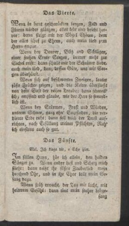 Das Fünfte. Mel. Jch klage dir, o Echo hier.