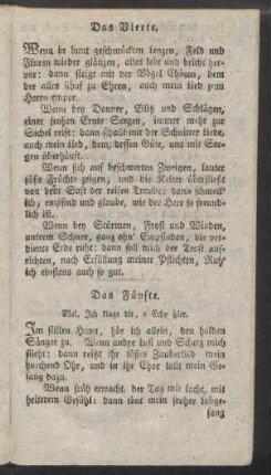 Das Fünfte. Mel. Jch klage dir, o Echo hier.
