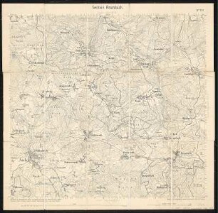 Äquidistantenkarte 154 : Section Brambach, 1877 : Section Brambach. - 1:25000. - Leipzig: Giesecke & Devrient, 1877. - 1 Kt.