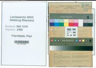 Entnazifizierung Paul Frischtatzki , geb. 18.06.1909 (Arbeiter)