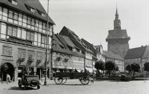 Osterode am Harz, Kornmarkt : Osterode am Harz. Kornmarkt. Blick zur St. Ägidienkirche