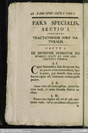 Pars Specialis