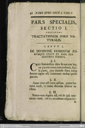 Pars Specialis