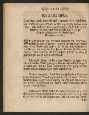 Siebender Absatz.
