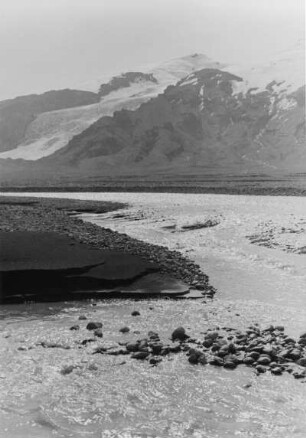 Tal des Markarfljot, im Hintergrund der Eyjafjalla-Gletscher, Island