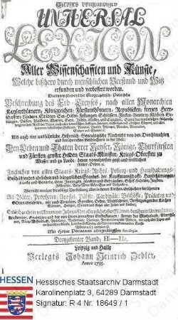Friedrich II. König v. Preußen, der Große (1712-1786) / Dokument mit Porträt, Brustbild in Medaillon, mit Sockelinschrift