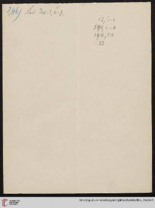 Heid. Hs. 3895 II B - 5,246: Nachlass Heinrich Bassermann, Sonn- und Feiertagspredigten: Predigt zu Röm 10,14-18 (Die Quelle des Glaubens (ist die aus dem Worte Gottes stammende Predigt))
