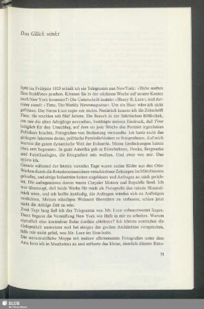 Das Glück winkt