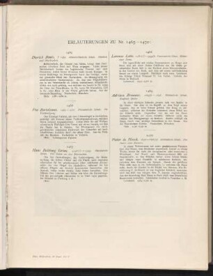 Erläuterungen zu Nr. 1465 - 1470: