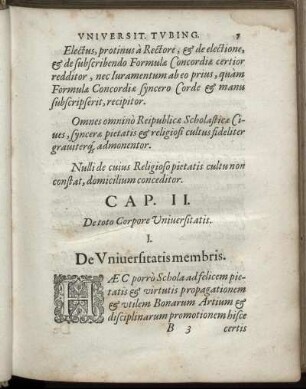 Cap. II. De toto Corpore Universitatis