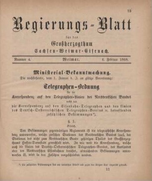 Nr. 4 : 6. Februar 1868