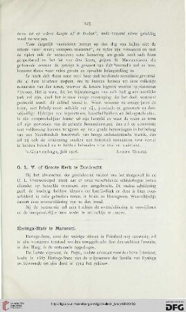 O.L.V. of Groote Kerk te Dordrecht - Hering-State te Marssum - Zutphen