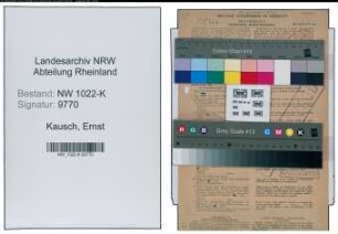 Entnazifizierung Ernst Kausch , geb. 03.05.1890 (Architekt)