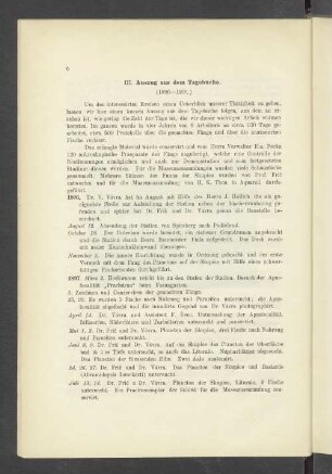 III. Auszug aus dem Tagebuche. (1896-1901)