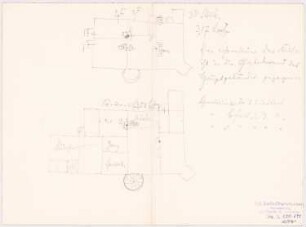 Schloss in Riede: Grundriss: Parterre und 3.OG