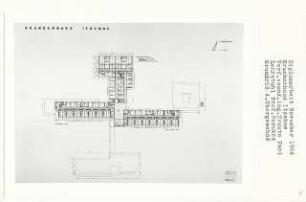 Krankenhaus Itzehoe (Diplomarbeit bei Bernhard Hermkes): Grundriss 4. Obergeschoss 1:200