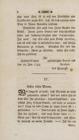 IV. Lieber böser Baron