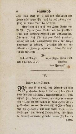 IV. Lieber böser Baron