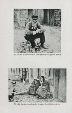 49. Alter Landeseinwohner im besetzten französischen Gebiet. 50. Alte Landeseinwohner im besetzten französischen Gebiet.