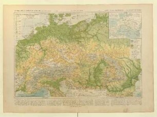 Allemagne et Autriche-Hongrie (Carte physique)