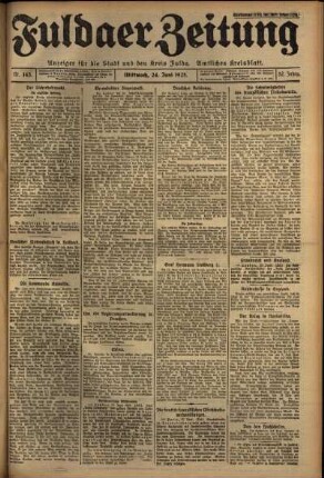 Ausgabe vom Mittwoch, den 24. Juni 1925.
