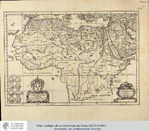 Africae Antiquae, et quarundam Europae Asiaeque Adiacentium Regionum, accurata delineatio: Viro Amplißimo Pientißimoque Iohanno Brunaeo, IC. et Illustrium Zelandiae Ordinum Syndico meritißimo, Nicolaus Blancardus, eorumdem Ordinum Historicus dedicabat L. M. Q. / ad Historiarum lucem edita à Nicolao Blancardo [Nikolaas Blankaart] , Batavo, Leidensi, Historiarum ete Politices Professore. s.l.e.a. [ca. 1664]