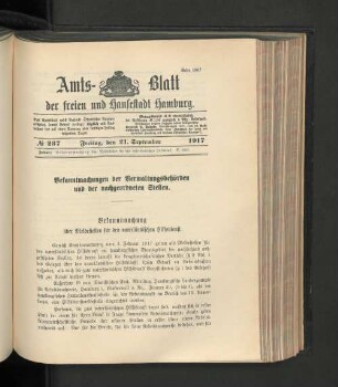 No. 237, 21. September 1917