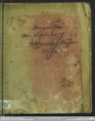 Die berühmte Stamm-Mutter Margaretha Von Schönburg : Ein historisch-genealogisches Fragment