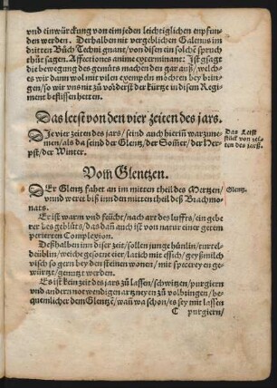 Das letst von den vier zeiten des jars.