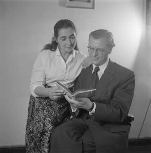 Porträt von Dr. Eberhard Rebling und seiner Frau Lin Jaldati : Porträt von Eberhard Rebling und seiner Frau Lin Jaldati