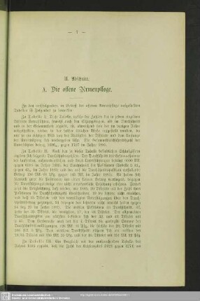 II. Abschnitt. Die offene Armenpflege