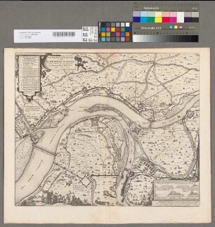 De Ghelegentheyt ende Belegheringhe van Schencken-Schans / Curyeus gemeeten ende geteeckent by den ervaren Ingenieur Ioannes Iacobi Schort / Anno 1635. en 36., [aus: Joan Blaeu, Novum ac magnum theatrum urbium Belgicae Regiae, ad praesentis temporis faciem expressum, Amsterdam]