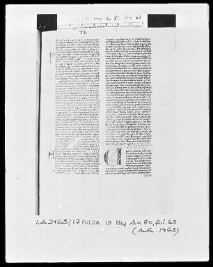 Biblia Latina — Initiale U, Folio 63recto