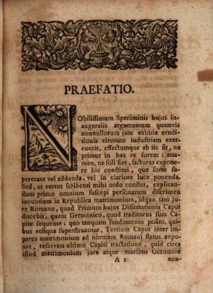 Dissertatio inauguralis iuridica exhibens differentiam iuris rom. et germ. circa connubium impar