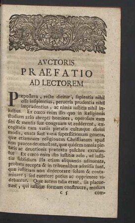 Auctoris praefatio ad lectorem