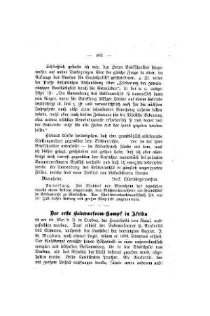 Der erste Bodenreform-Kampf in Afrika
