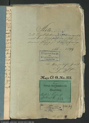 Kapitulationen des Domkapitels mit dem Bischof Heinrich Julius, geborenen Herzog von Braunschweig