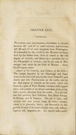 Chapter XXVI. Louisiana (unvollständig)