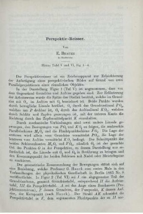 Perspektiv -Reisser.
