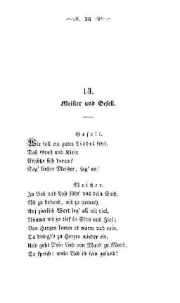 13. Meister und Gesell