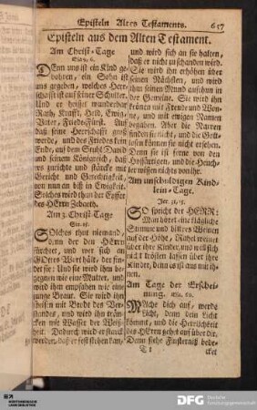 Episteln aus dem Alten Testament