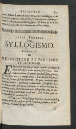 Liber Tertius. De Syllogismo.