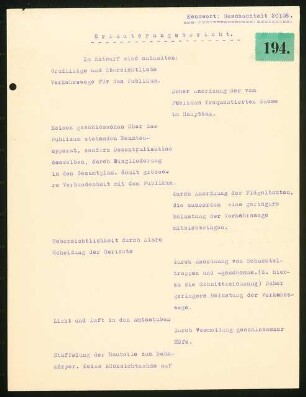 Justizgebäude, Berlin-Moabit: Erläuterungsbericht.