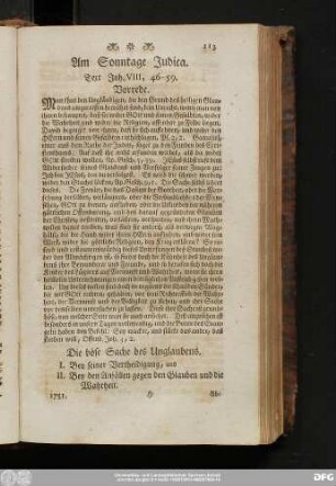 Am Sonntage Judica. Text Joh. VIII, 46 - 59.