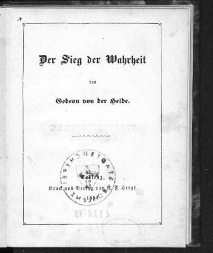 Der Sieg der Wahrheit
