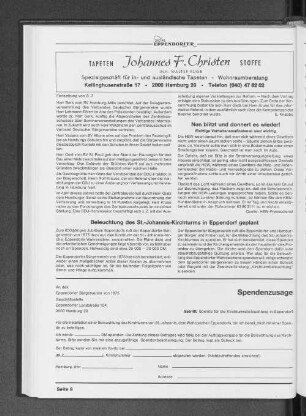 Beleuchtung des St. Johannis-Kirchturms in Eppendorf geplant