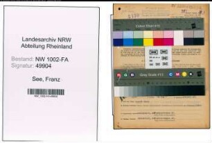 Entnazifizierung Franz See, geb. 28.04.1889 (Grosshaendler)