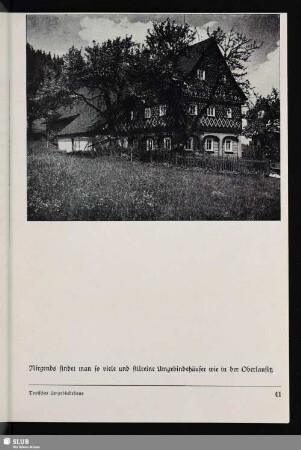Typisches Umgebindehaus