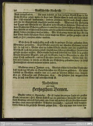 Nachrichten aus dem Hertzogthum Bremen